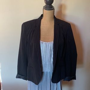 Worthington black and white striped blazer, new with tags!